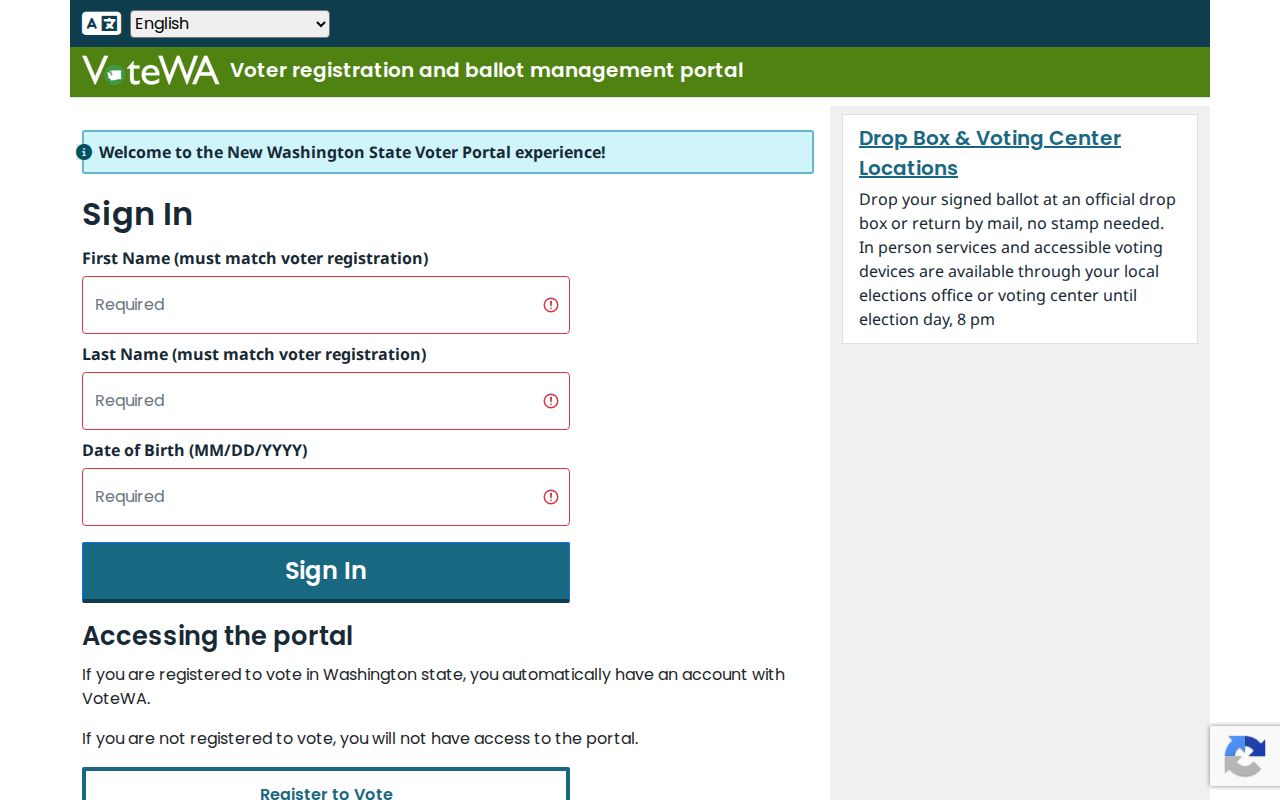 Martha Lake resident lookup through the official VoteWA form